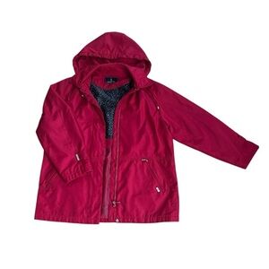 London Fog Zip Jacket with Hood. Size Medium Reg.